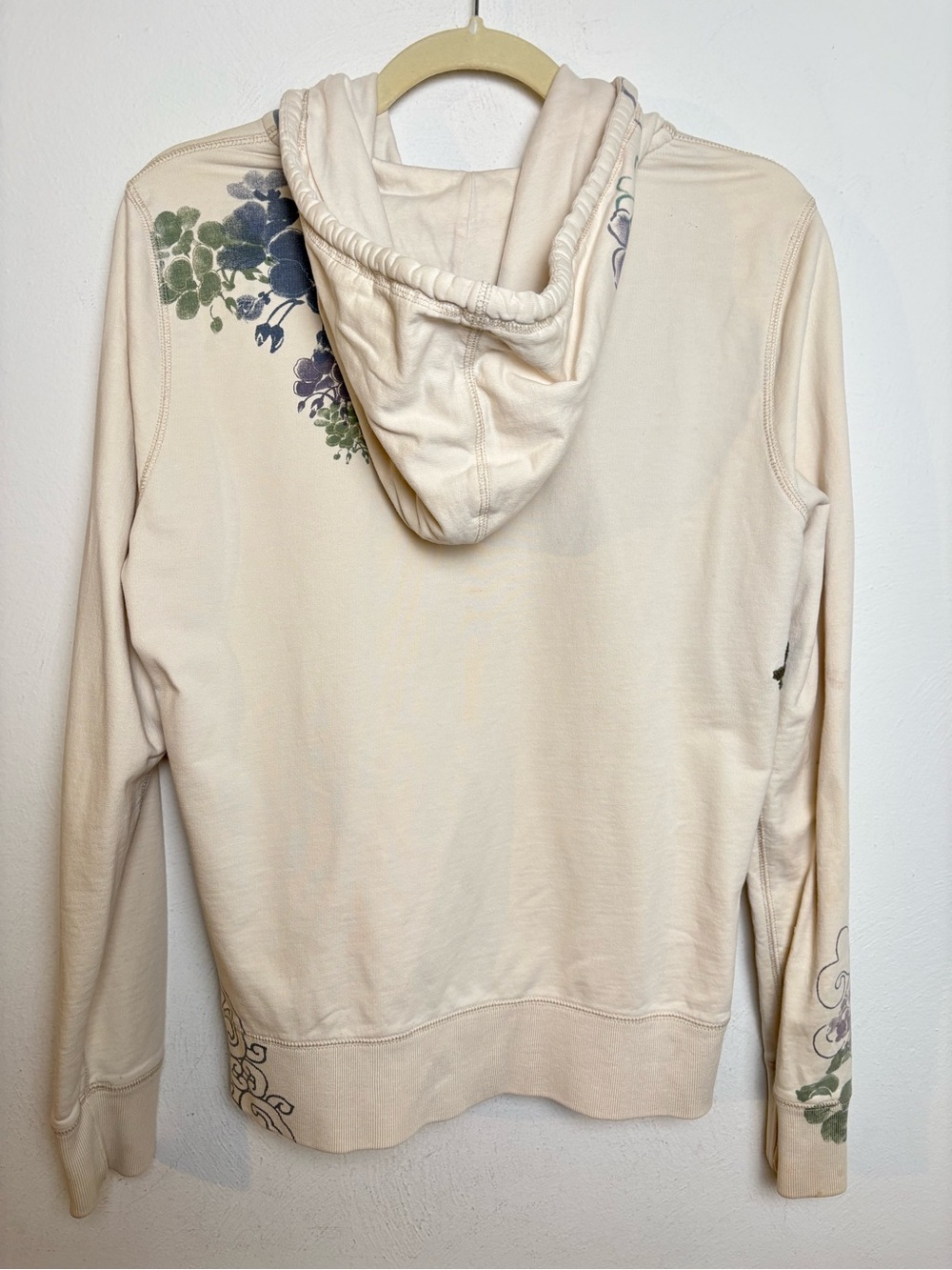 LUCKY BRAND Vintage Y2K Asian Embroidered Glitter Dragon Zip Hoodie Jacket L - Picture 3 of 16